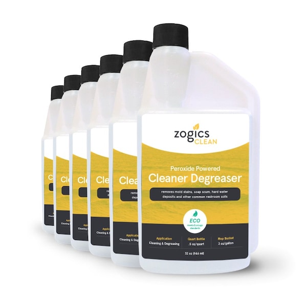 Peroxide Powered Cleaner Degreaser, 32 oz, 6PK